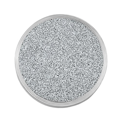 Quiges Edelstahl Austauschbare Mini Coin 12mm Wechselstein Kristal Silber Glitzer für Ringe-Ohrringe-Anhänger-Armband Halter von Quiges