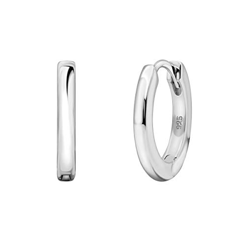 Quiges Ohrringe Silber 925 Creolen Set 19mm Rund Hoop Ring Ohrschmuck für Damen von Quiges