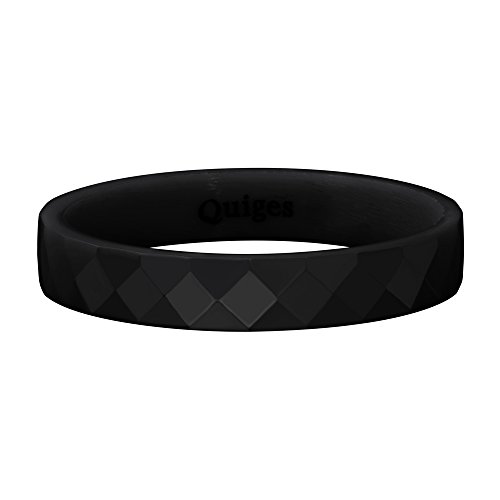 Quiges Stapelring Kombinationsring Bandring Füllring 4mm Höhe Keramik Ringgröße 19mm (59) von Quiges