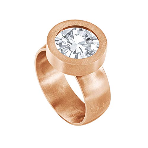 Quiges Wechselring Rosegold Ring Edelstahl Matt 12mm Mini Coin Halter und Zirkonia Coin Transparent in Größe 17mm Quiges Wechselring Rosegold Ring Edelstahl Matt 12mm Mini Coin Halter und Zirkonia Coin Transparent in Größe 17mm von Quiges