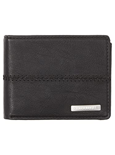 Quiksilver™ Stitchy Trifold Wallet Dreifach faltbares Portemonnaie Männer, Schwarz von Quiksilver