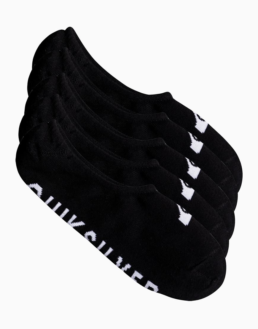 Quiksilver - 5er-Pack Füßlinge in Schwarz von Quiksilver