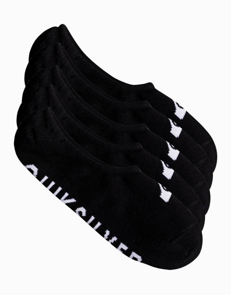 Quiksilver - 5er-Pack Füßlinge in Schwarz von Quiksilver