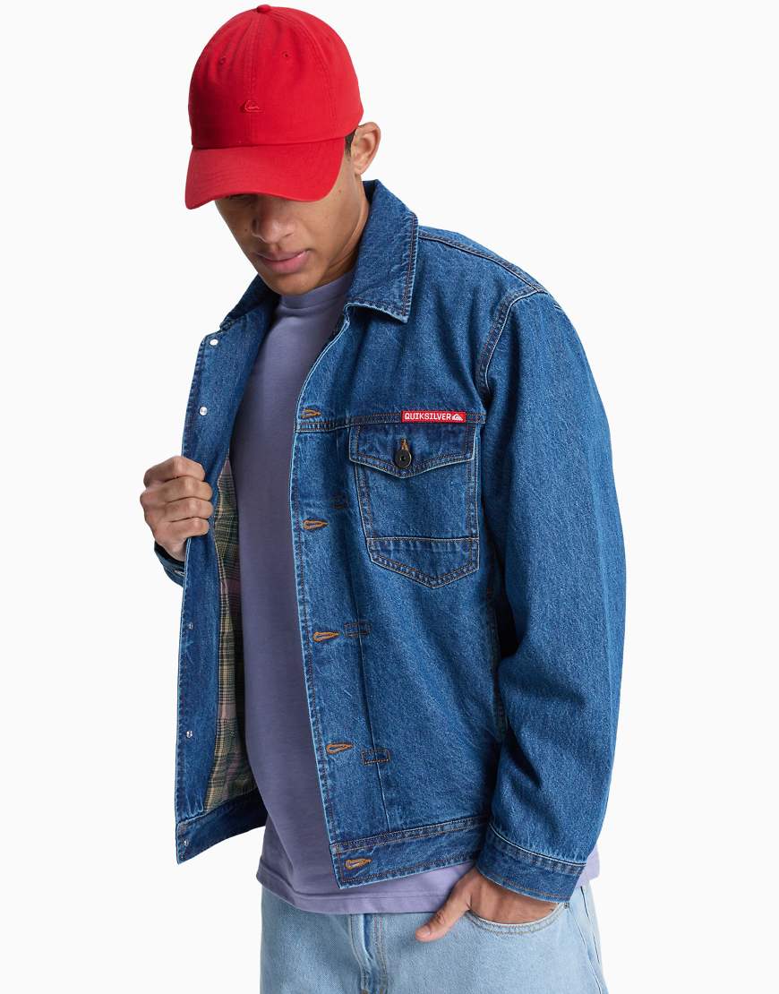 Quiksilver - All Ride Denimt - Jeansjacke in Mittelblau von Quiksilver