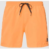 Quiksilver Badehose mit Label-Detail in Neon Orange, Größe M von Quiksilver