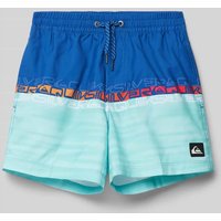 Quiksilver Badehose mit Label-Patch Modell 'EVERYDAY WORDBLOCK' in Royal, Größe 164 von Quiksilver