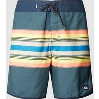 Quiksilver Badehose mit Streifenmuster Modell 'EVERYDAY SCALLOP' in Marine, Größe 34 von Quiksilver