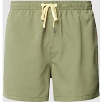 Quiksilver Badehose mit Tunnelzug Modell 'BEHIND WAVES' in Khaki, Größe M von Quiksilver