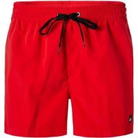 Quiksilver Herren Badeshorts rot Mikrofaser unifarben von Quiksilver