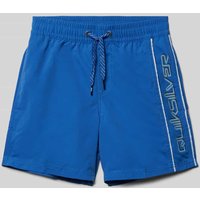 Quiksilver Badeshorts mit Label-Schriftzug Modell 'EVERYDAY VERT VOLLEY' in Royal, Größe 152 von Quiksilver