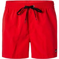 Quiksilver Herren Badeshorts rot Mikrofaser unifarben von Quiksilver