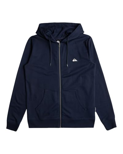 Quiksilver Boy's Basic Hood Zip Youth Pullover Sweater, Navy Blazer, 128 von Quiksilver