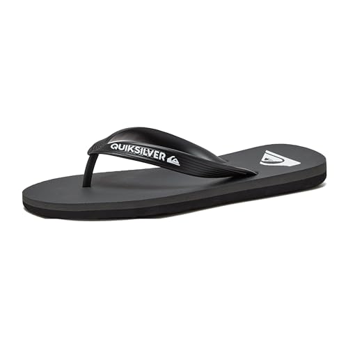 Quiksilver Boy's Molokai Youth Kids Flip Flop Sandal, GREY 1, 13 Big von Quiksilver