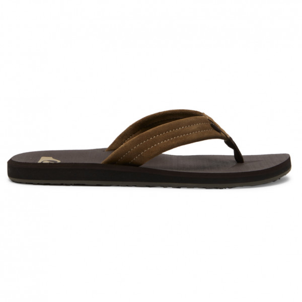 Quiksilver - Carver Suede Core - Sandalen Gr 44 schwarz/braun von Quiksilver