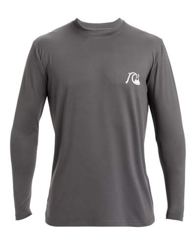 Quiksilver DNA Bubble Logo - Long Sleeves UPF 50 Surf T-Shirt for Men - Surf-Longsleeve mit UPF 50 - Männer - S - Schwarz. von Quiksilver