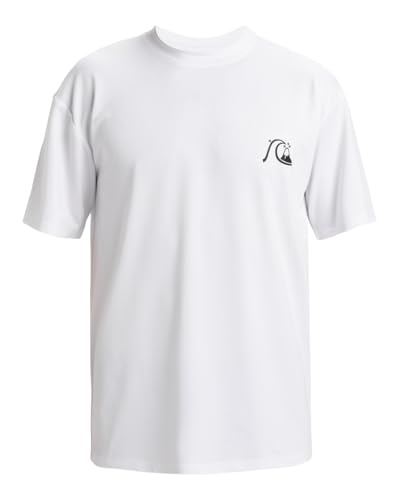 Quiksilver DNA Bubble Logo - Short Sleeves UPF 50 Surf T-Shirt for Men - Surf-T-Shirt mit UPF 50 - Männer - M - Weiss. von Quiksilver