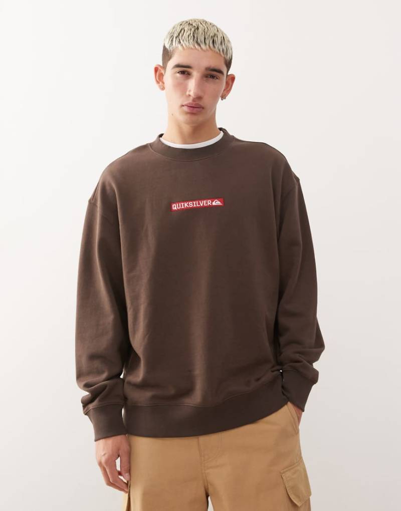 Quiksilver - DNA - Sweatshirt in Schokobraun-Brown von Quiksilver