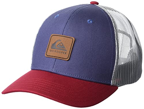 Quiksilver Easy Does It Trucker-Mütze für Herren mit Schnappverschluss, Marineblau/rot, Einheitsgröße von Quiksilver
