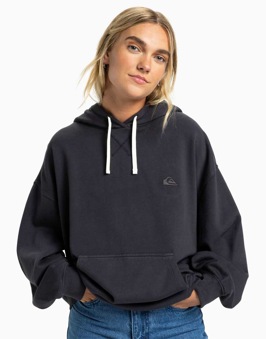 Quiksilver - Essential - Kapuzenpullover in Tarmac-Schwarz von Quiksilver