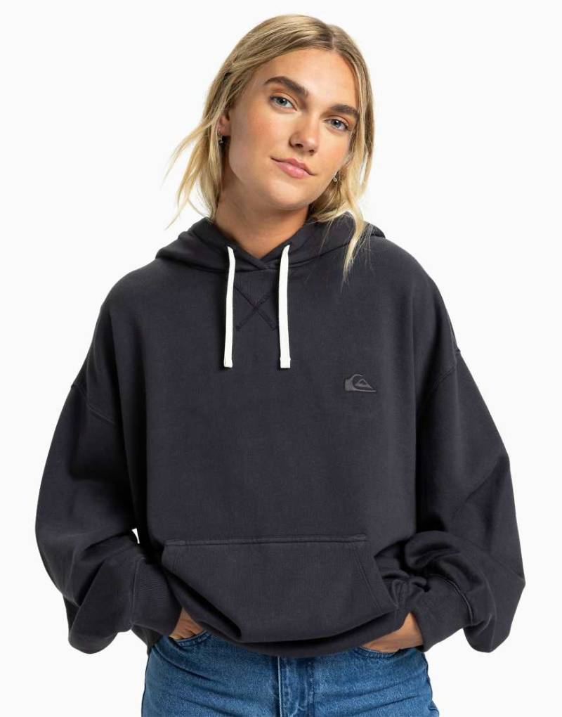 Quiksilver - Essential - Kapuzenpullover in Tarmac-Schwarz von Quiksilver