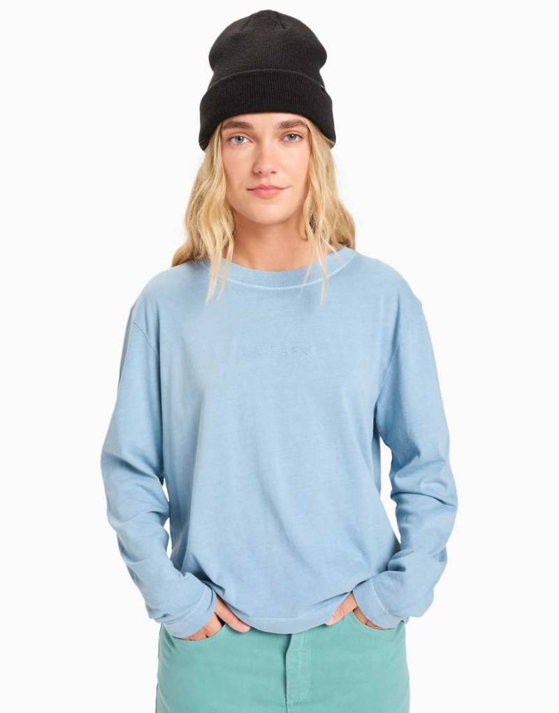 Quiksilver - Essential - Langärmliges T-Shirt in Ashley-Blau Quiksilver - Essential - Langärmliges T-Shirt in Ashley-Blau von Quiksilver