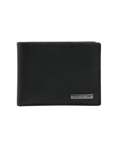 Quiksilver Gutherie - Leather Bi-Fold Wallet - Zweifach faltbares Leder-Portemonnaie - Männer - M - Schwarz. von Quiksilver