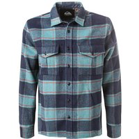 Quiksilver Herren Overshirt blau Wolle kariert von Quiksilver