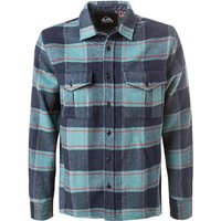 Quiksilver Herren Overshirt blau Wolle kariert von Quiksilver