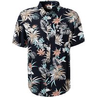 Quiksilver Herren Kurzarmhemd blau geblümt von Quiksilver