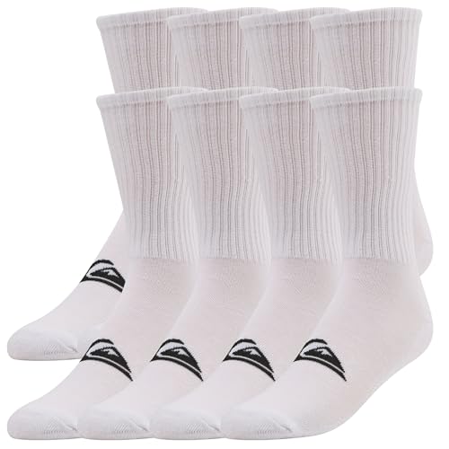 Quiksilver Herren 8er-Pack Polysocken, weiß, 40.5-46 EU von Quiksilver