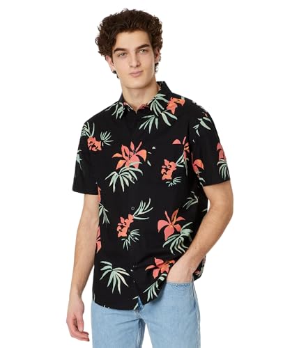 Quiksilver Herren Apero Classic Button Up Woven Top, Black Aop Mix Bag Ss 241, Mittel Quiksilver Herren Apero Classic Button Up Woven Top, Black Aop Mix Bag Ss 241, Mittel von Quiksilver