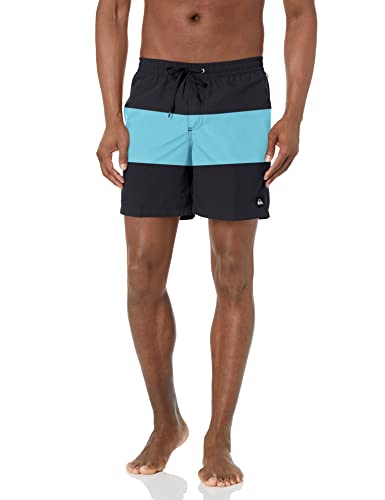 Quiksilver Herren Badehose elastischer Taille Boardshorts, Black Amazon Volley, Large von Quiksilver