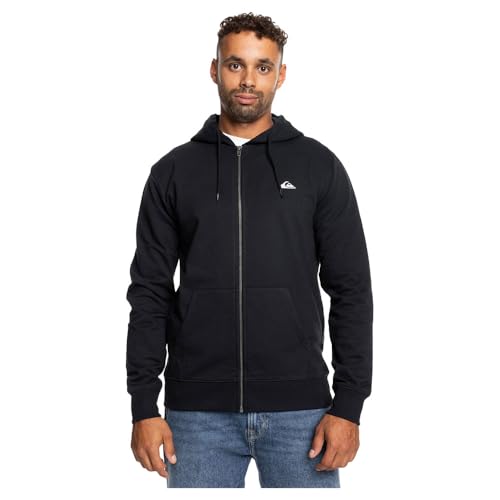 Quiksilver Herren Basic Hood Zip Young Men Sweatshirt, Schwarz, L von Quiksilver