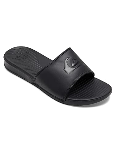Quiksilver Herren Bright Coast Slide Sandale, SOLID Black, 46 EU von Quiksilver