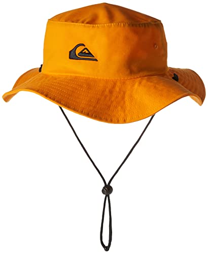 Quiksilver Herren Bushmaster Sun Protection Floppy Visor Bucket Hat Schlapphut, Strahlendes Gelb, L/XL von Quiksilver