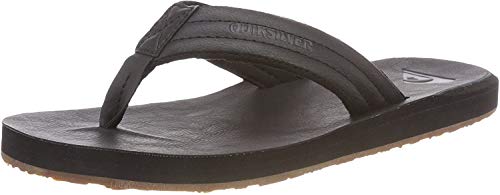 Quiksilver Herren Carver Nubuck-Sandals for Men Zehentrenner, Schwarz (Solid Black Sbkm), 47EU von Quiksilver