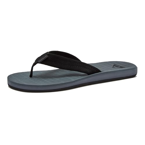 Quiksilver Herren Carver Nubuck Flip-Flop, Grau 1, 12 von Quiksilver