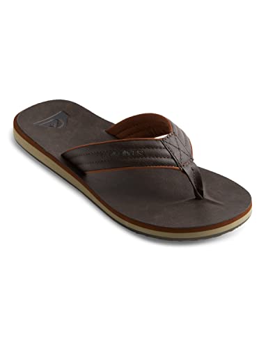 Quiksilver Herren Carver Nubuck - Sandals For Mens Zehentrenner, Braun Demitasse Solid Ctk0, 45 EU von Quiksilver