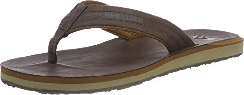 Quiksilver Herren Carver Nubuck-Sandals for Men Zehentrenner, Braun (Demitasse-Solid Ctk0) von Quiksilver