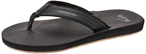 Quiksilver Herren Carver Nubuk Sandale, Einfarbig Schwarz, 47 EU von Quiksilver