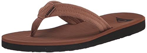 Quiksilver Herren Carver Suede 3-Punkt-Flip-Flop Athletic Sandalen Flipflop, Bräune 1, 39 EU von Quiksilver