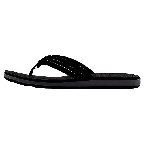 Quiksilver Herren Carver Suede Sandalen, Schwarz (Solid Black Sbkm), 45 EU von Quiksilver