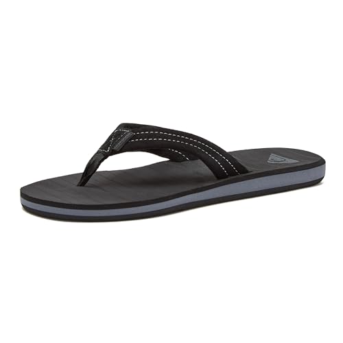 Quiksilver Herren Carver Suede Sandalen, Schwarz (Solid Black Sbkm), 40 EU von Quiksilver