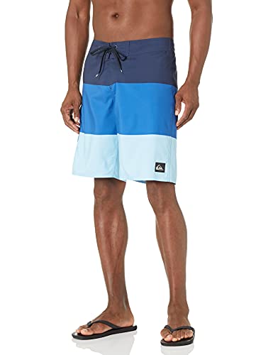 Quiksilver Herren Everyday 21 Board Short Swim Trunk Badeanzug Boardshorts, Blauer Streifen, 75A von Quiksilver