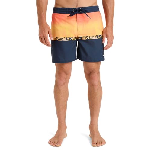 Quiksilver Herren Everyday Half Jam 16 Boardshort, Fiery Coral Wordblock, 31W von Quiksilver