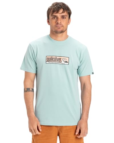 Quiksilver Herren Evo Endless Type Ss T-Shirt, Aquifer, S von Quiksilver