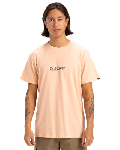 Quiksilver Herren Fineline Ss T-Shirt, Perfekter Pfirsich, XL von Quiksilver