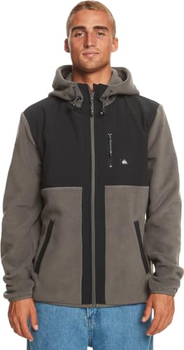 Quiksilver Herren Fz Polar Hood Pullover & Strickjacken, Grey melé, XL von Quiksilver