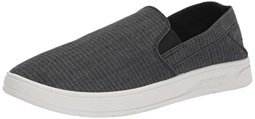 Quiksilver Herren Harbor Warf Slip-on Lowtop Freizeitschuh Sneaker Bootsschuh, Schwarz 2, 44 EU von Quiksilver