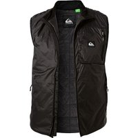 Quiksilver Herren Weste schwarz Mikrofaser unifarben von Quiksilver